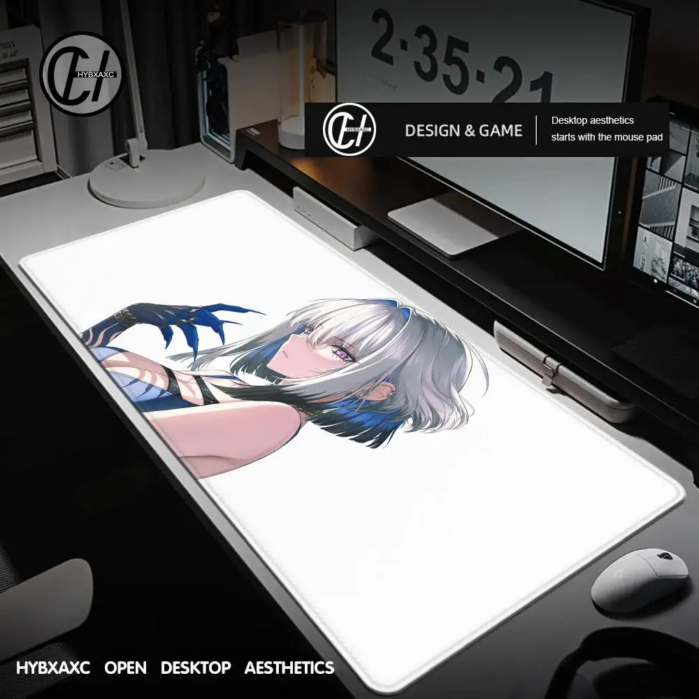 

Hot Large Wuthering Waves Galbrena Mouse Pad XXL Gaming Computer Mat Gamer PC Mouse Mats Non-Slip Rubber Laptop HD Desk Mat