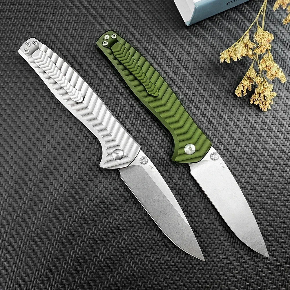 BM 781 Anthem Folding Knife Satin D2 Sharp Blade Aviation Aluminum Handle with Pocket Clip Manual Flip Folding Knife Fruit Knife