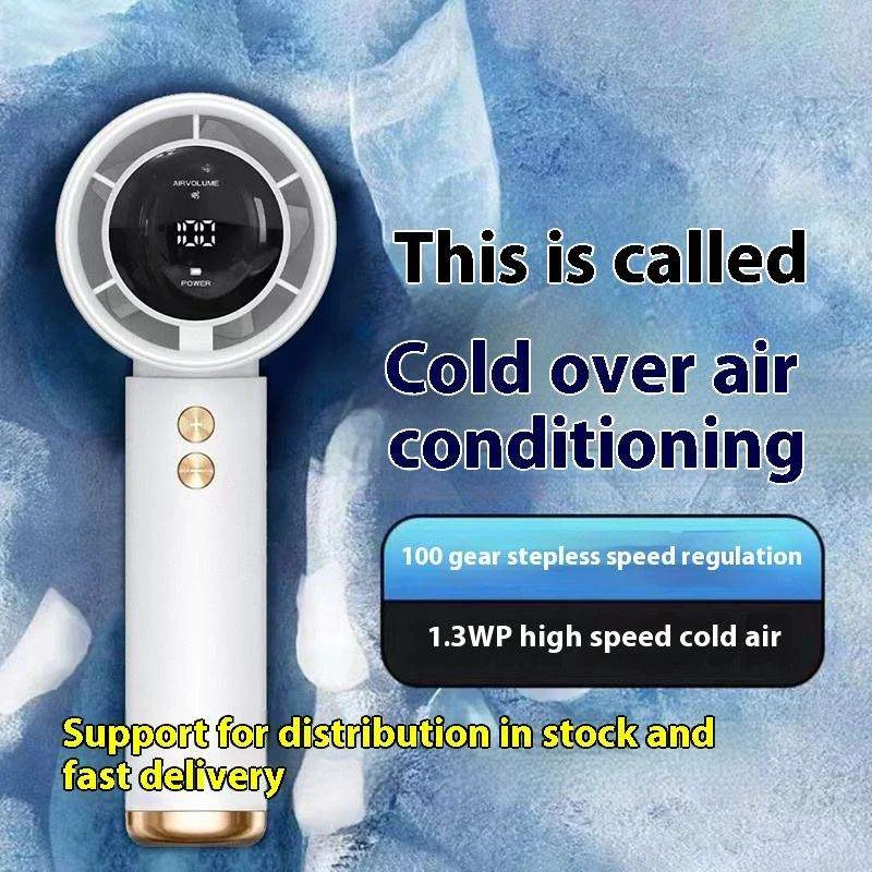 N68 Handheld Fan 100 Speed Adjustable High Speed Portable Mini Cooling Fan Outdoor Travel