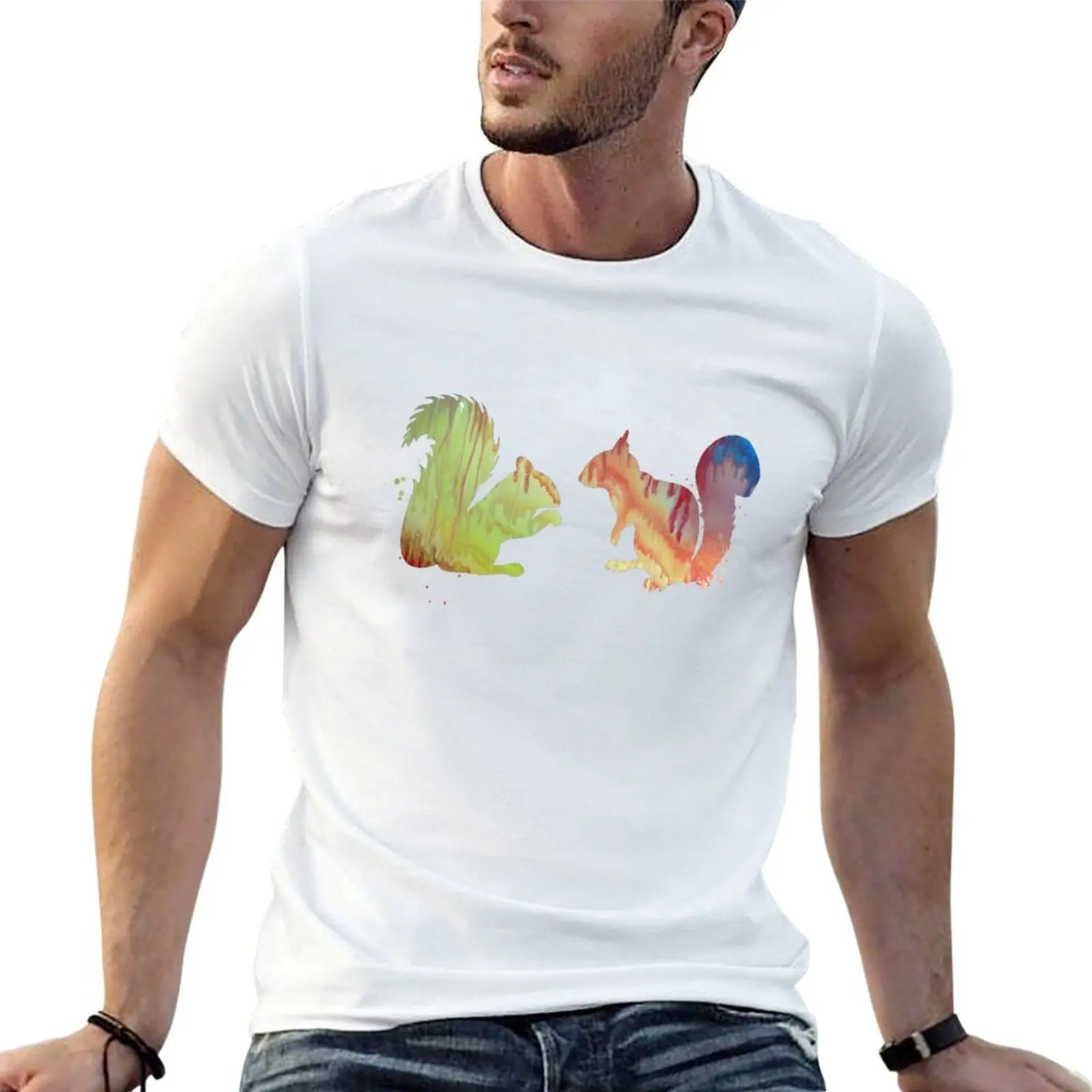 

A squirrel! T-Shirt mens graphic t shirts t shirts for man pack cotton cotton tshirt 100% T-shirt