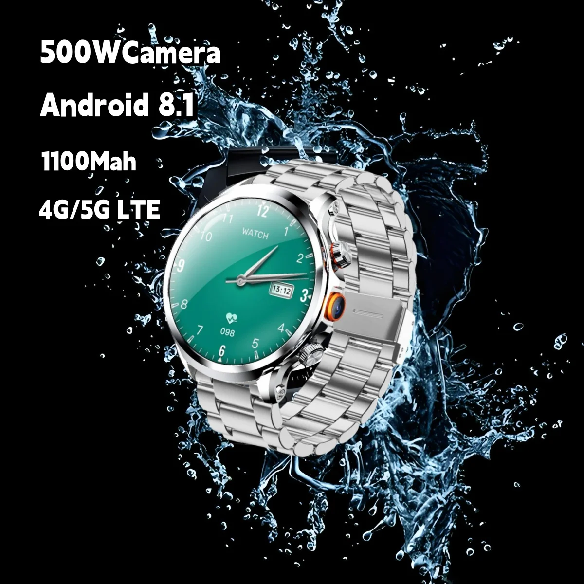 

Смарт-часы H18 с большим экраном 1,95 дюйма, HD дисплей, стандартная SIM-карта, Wi-Fi, видеозвонок, боковая камера, фитнес-трекер, шагомер для мужчин 2024