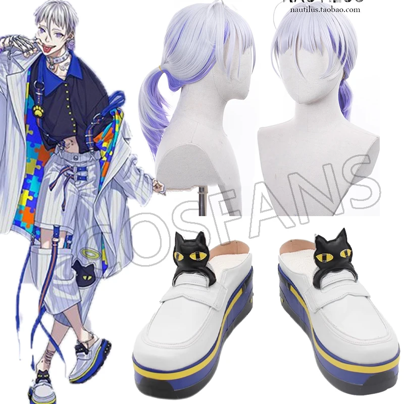 Game Paradox live Natsume Ryu Cosplay Shoes Boots Game Anime Carnival Halloween Halloween Cosplay Costume Wig Shoe Prop