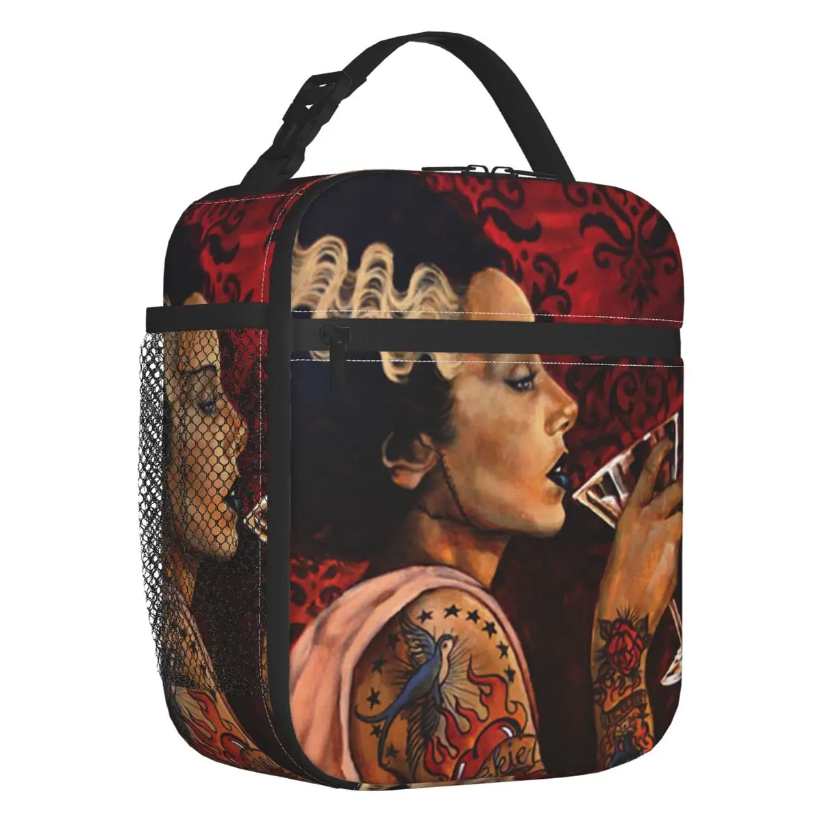 

Термоизолированные Ланч-боксы для невесты, коктейля, тату-арта, Монстр Франкенштейна, переносной Ланч-бокс для школы и офиса, коробка для еды на открытом воздухе