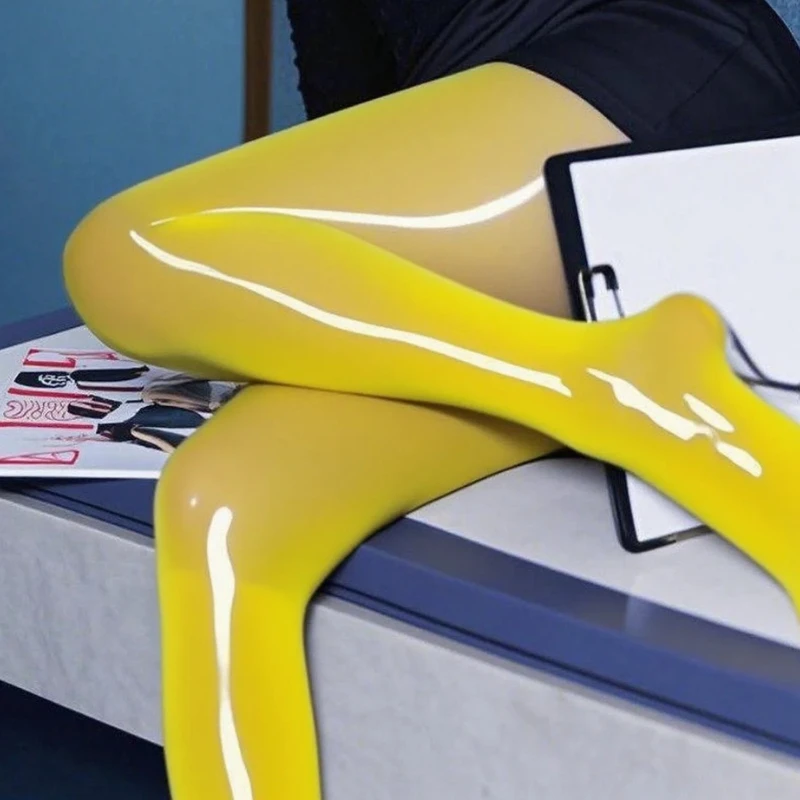 1 Stück Damen-Strümpfe mit hohem Ölgehalt, glänzende Pferdeölstrümpfe, Übergröße, dünne Strumpfhosen, hohe Taille, elastisch, glänzend, durchsichtige Strumpfhosensocken
