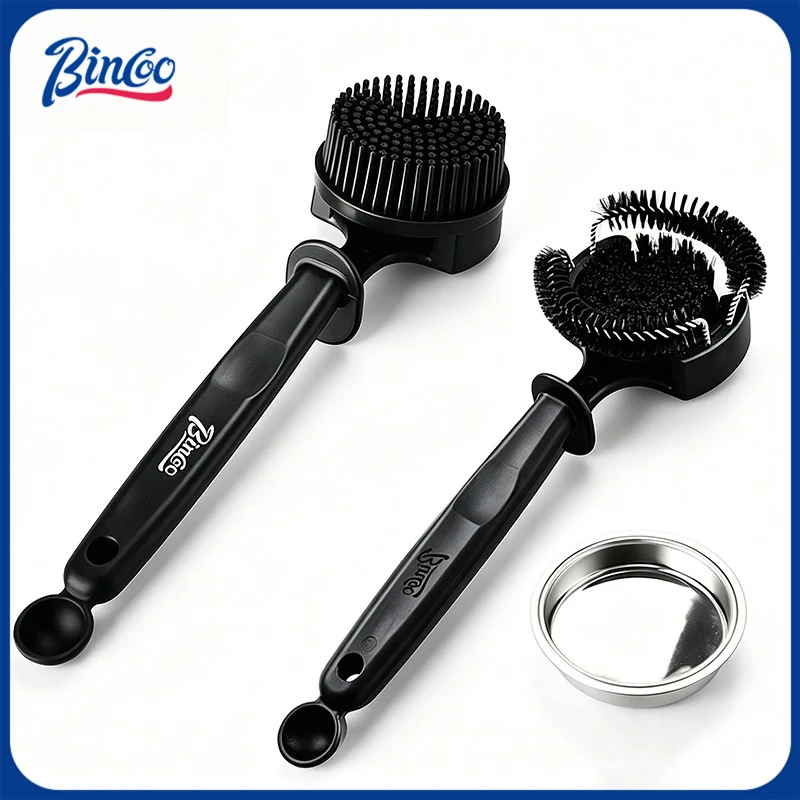 BINCOO Espresso Group Head Cleaning Brush Silicone Brush Detachable Cleaning Tool Espresso Coffee Accessory