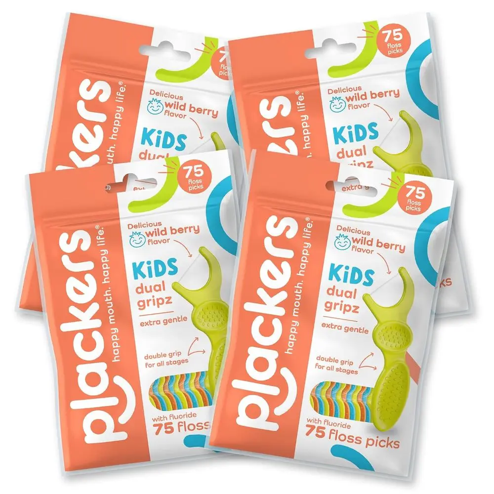 

Multicolored Dental Picks, 75 Size, Fruit Smoothie Swirl Flavor, 300 Pieces (4 Packs)