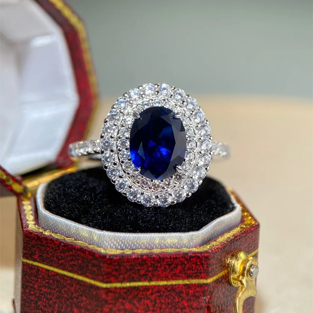 Luxury Pigeon Egg Shaped Moissanite Ring D Color VVS1 GRA Certified Pass Diamond Tester Solid PT950 Platinum Sparkling Elegant Fine Jewelry For Women