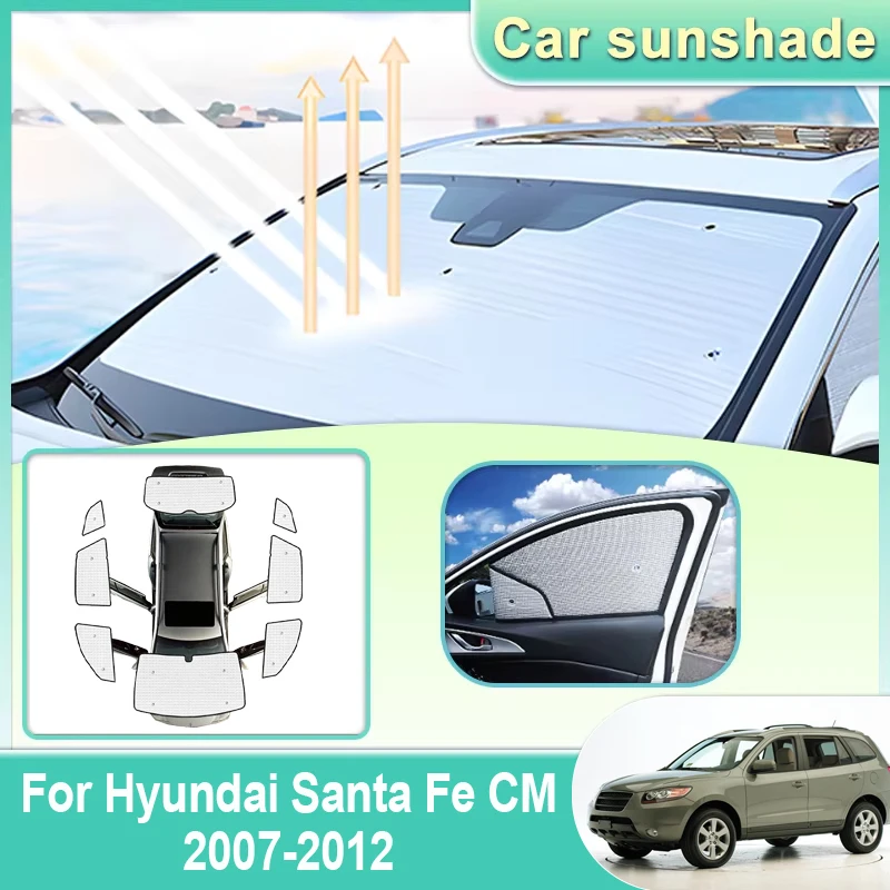 

Car Windshield Visor For Hyundai Santa Fe CM 2007 2008 2009-2012 Full Windows Sun Protection Anti UV Sunshade Car Accessories