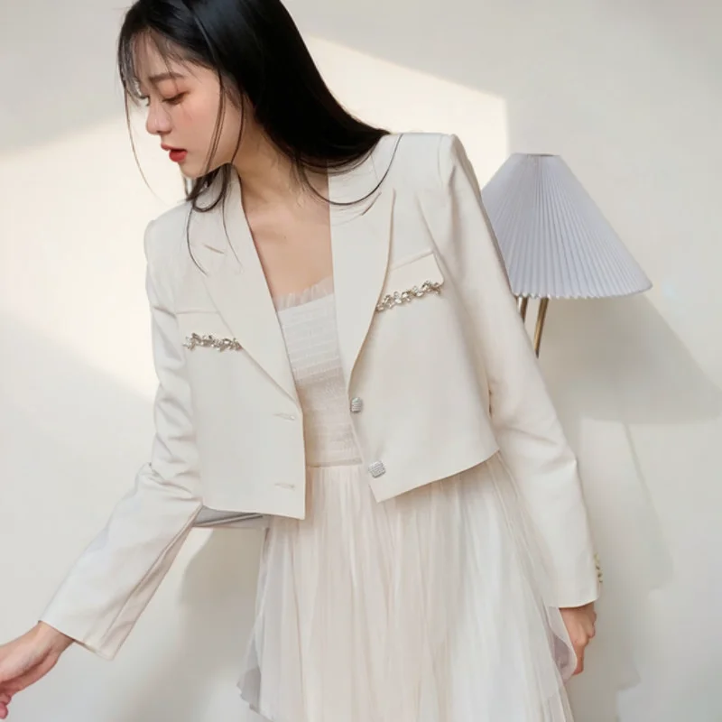 

Blazers Womans Satin Fit Beach Bohemian Flap Pocket Contrast Bind Curve Hem Dreamy Airy Light Loose Woven Breathable Linen 2026