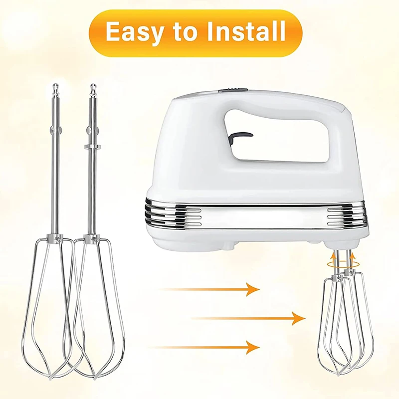 2 Stainless Steel Replacement Whisk  Fork with Four Wire Rods Universal Whisk Accessory for Stirring Unit Food Processor