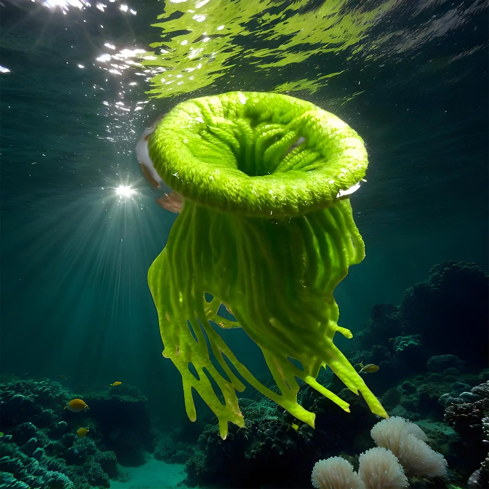 Floating Spawning Mop Aquatic Plant Shelter woven cotton thread egg collector simulated seaweed aquarium decoration