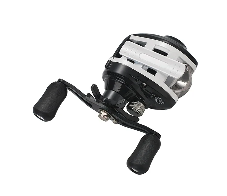 Lizard Magnetische Zentrifugal-Doppelbrems-Baitcasting-Angelrolle mit Metallspule und -griff, 8 kg maximale Bremskraft, 7,2:1 Übersetzungsverhältnis – Detail 16
