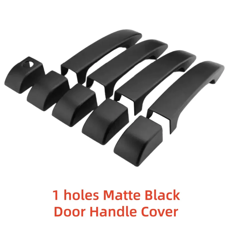 ABS ماتي الأسود اكسسوارات السيارات مطلي غطاء مقبض الباب الخارجي الكسوة لصق نمط لاند رينج روفر L322 2002 2003 2004-2012 #2