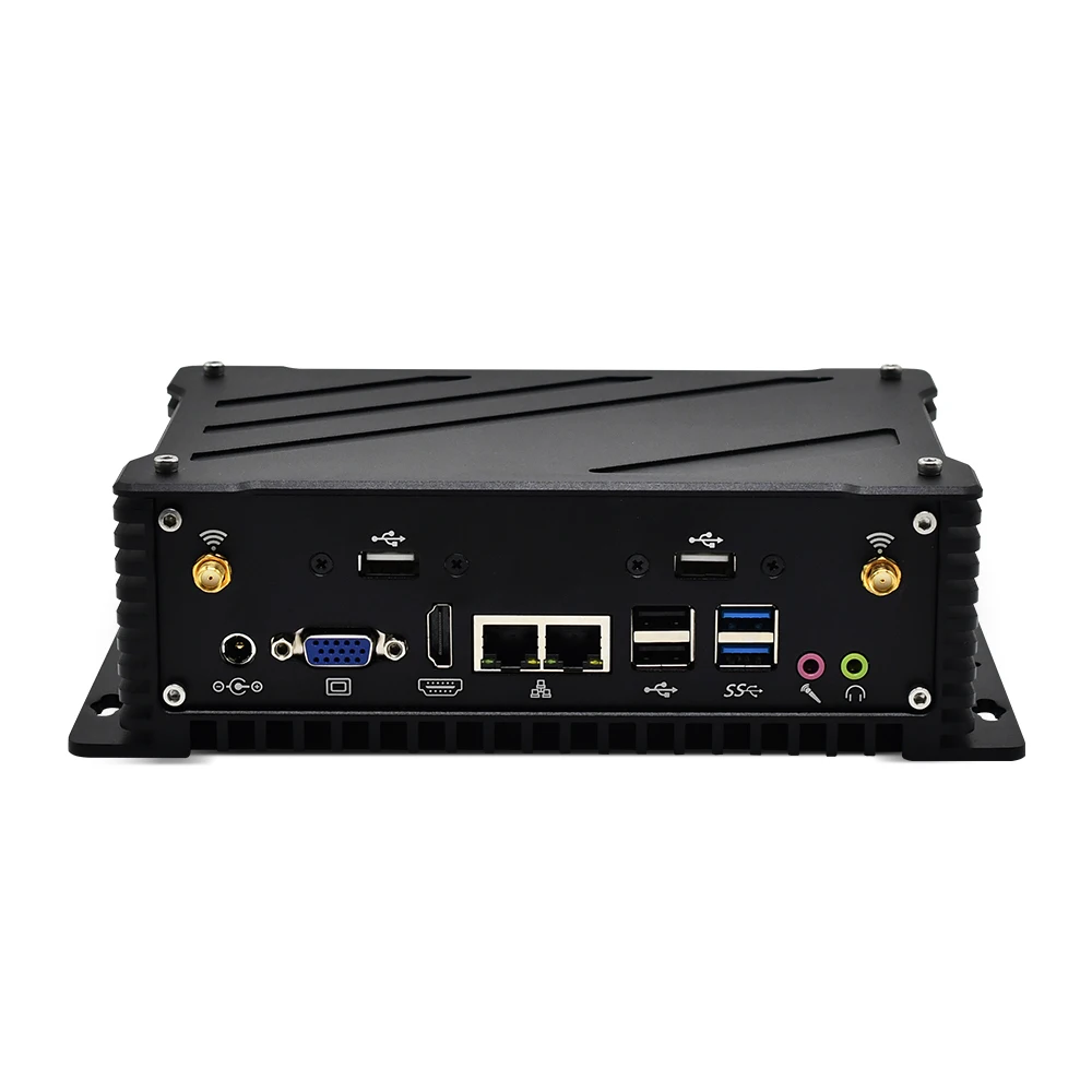 TOPTON Fanless Industrial Mini PC Desktop Computer Cele ron J1900 3965U Core i3 7167U 6 * COM Thin Client
