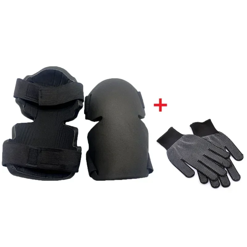 1 Pair Knee Pads&glove Flexible Soft Foam Knee Pads Protect Knee Work Gardening Builder Protector Pads Workplace Safety Supplies