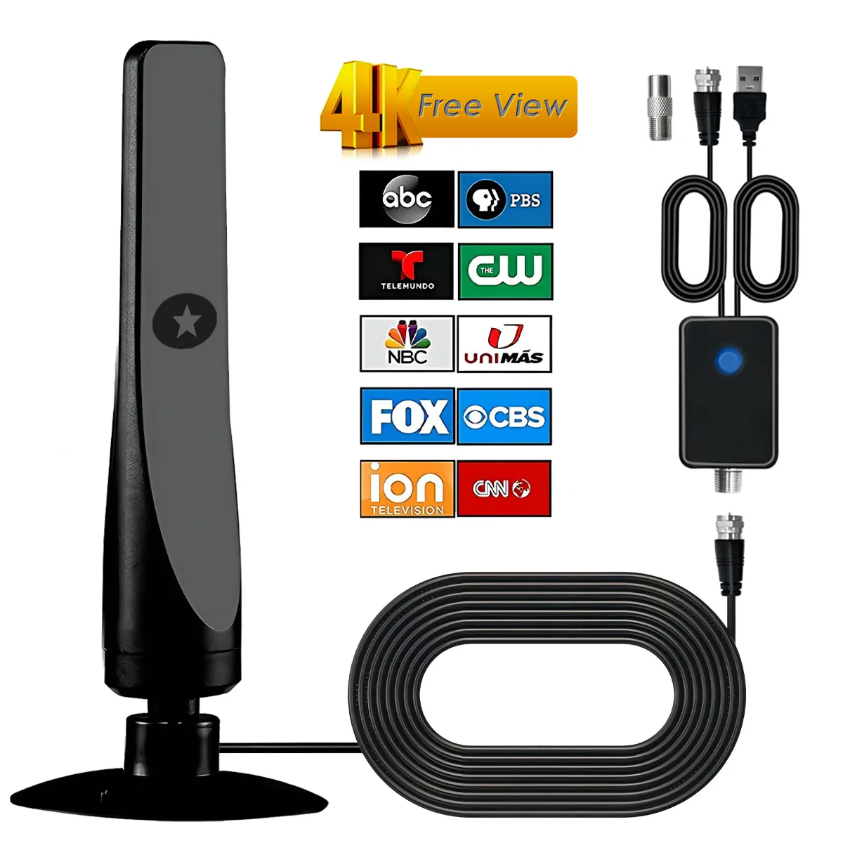 Antenne de télévision à ventouse, 1 pièce, plug play, nouveauté