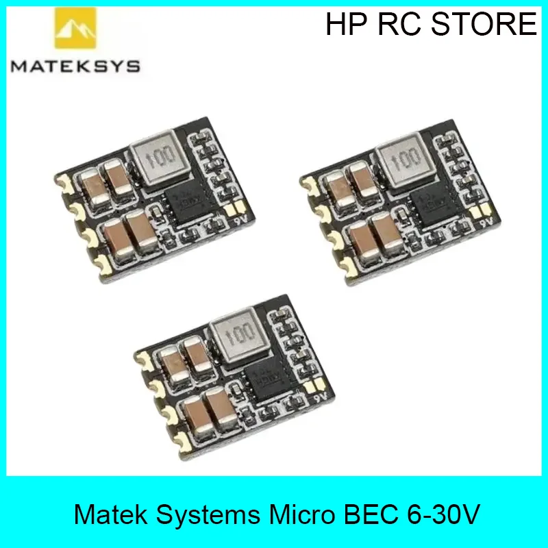 3pcs Matek Systems Micro BEC 6-30V To 5V / 9V-ADJ Step-down Regulator For RC Models Spare Part DIY Accessories