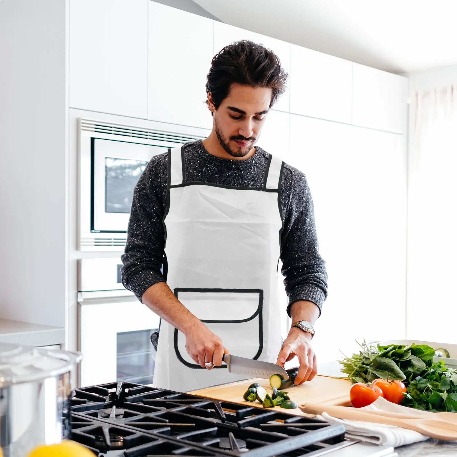 

Heavy Duty Tpu Clear Apron Oil Proof Stain Resistant Reusable Transparent Cooking Apron for Kitchen Home Restaurant Bar