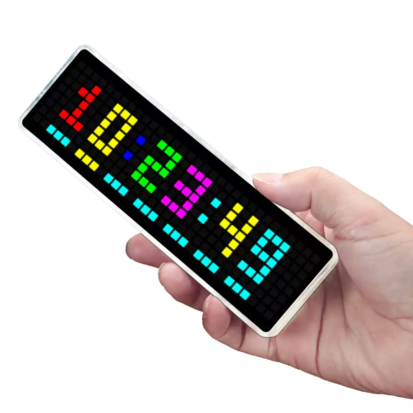 Color LED music spectrum full color music rhythm light transparent housing electronic clock pickup atmosphere colorful RGB