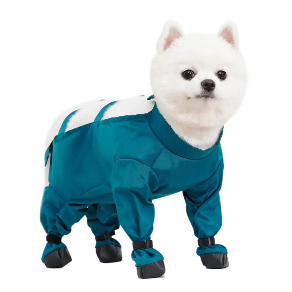

Waterproof Dog Rain Boots Pet Suspender Boots Belly Paw Protector for Small Medium Puppy Rain Snow Pants Dog Leggings
