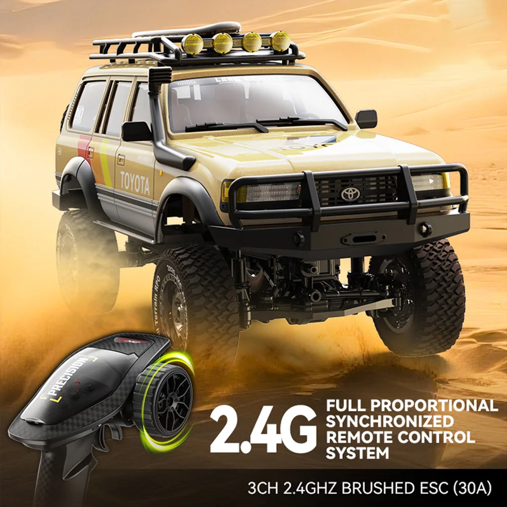 1/12 LC80 Simulation Land Cruiser 2.4GHz RTR quatre roues motrices escalade Simulation roche chenille télécommande modèle de voiture cadeau