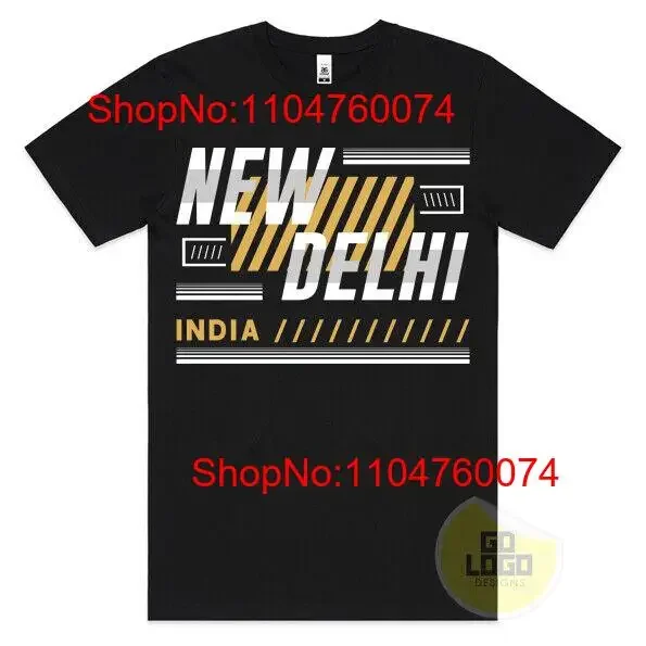 Camiseta de viaje nueva DELHI INDIA cartel con estampado Vintage recuerdo de ciudad vintage lavado elegante transpirable versátil ligeramente suave