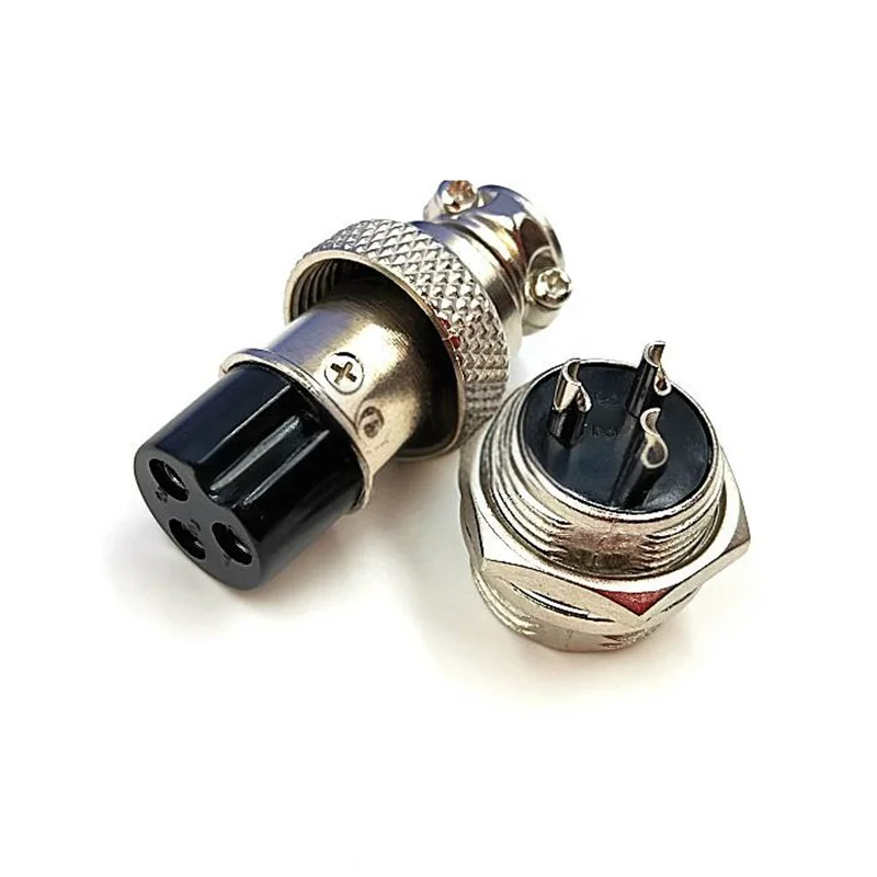 Presa/spina per aviazione serie GX12 da 5 pezzi 2 pin/3 pin/4 pin/5 pin/6 pin/7 pin diametro 12 mm, set di connettori 2P/3P