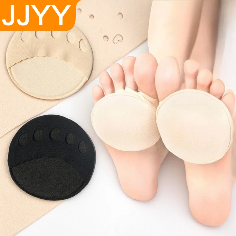 

Невидимые подушечки для передней части стопы для женщин, противоскользящие стельки для высоких каблуков, удобные хлопковые носки-вкладыши для пальцев ног, вкладыши для обуви для ухода за ногами для женщин