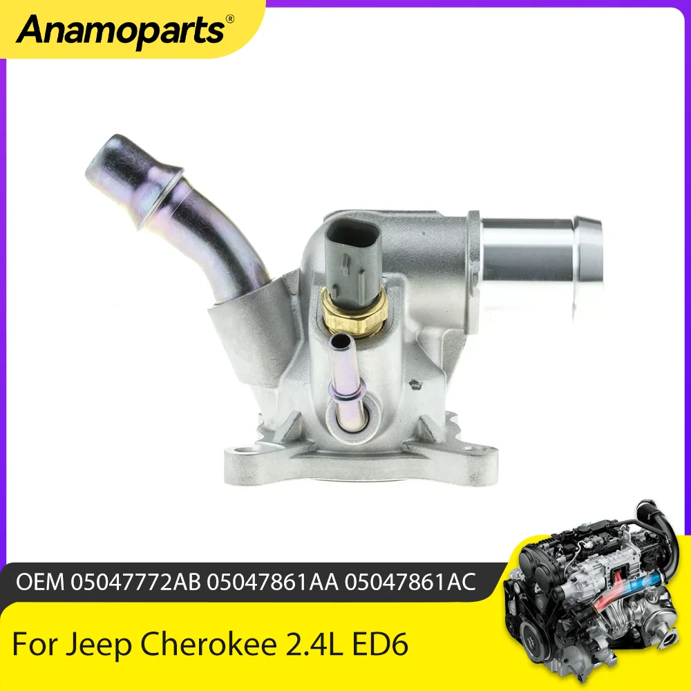 

Engine part Thermostat Housing Fit 2.4 L L4 GAS For Chrysler 200 Saloon Jeep Cherokee Compass Dodge Dart 2.4L ED6 ED8 ECK 14-20