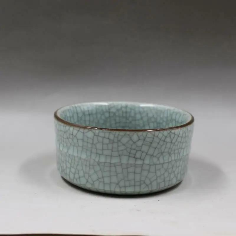 Chinese Song Crackle Porcelain Celadon Glaze Brush Washer 5.43 inch