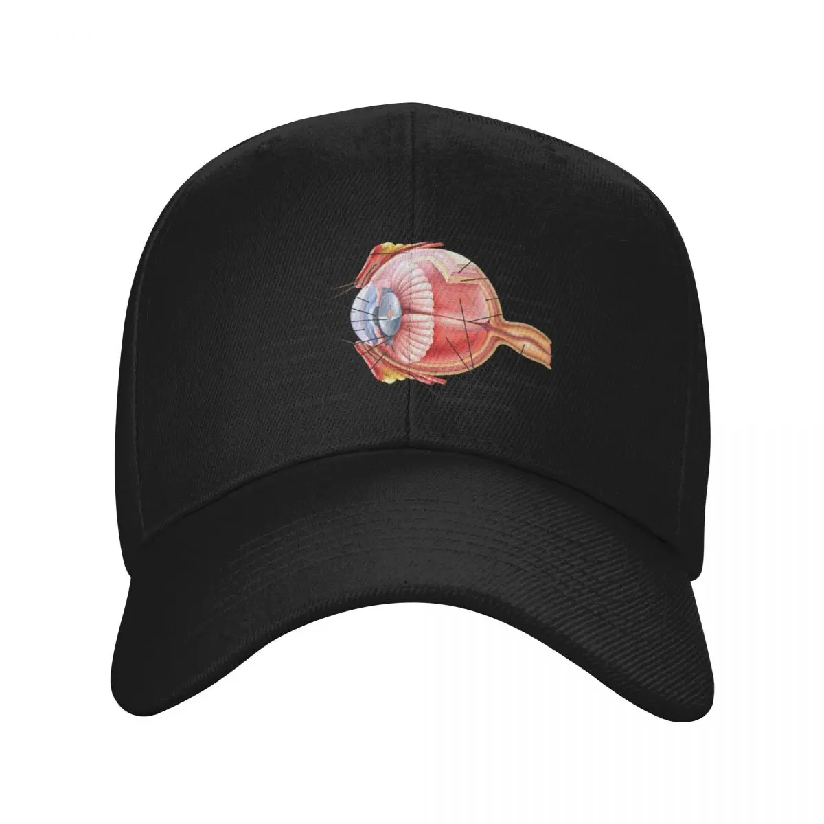 Labeled Eye Anatomy Baseball Cap Brand Man cap Streetwear Cosplay Snap Back Hat Women's Beach Outlet 2024 Men's