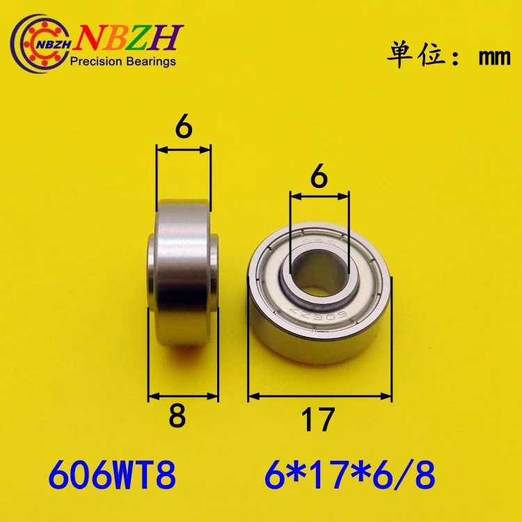 2Pcs protruding bearing WT specification sheet MR84WT4.5 606 626 S636 608WT8