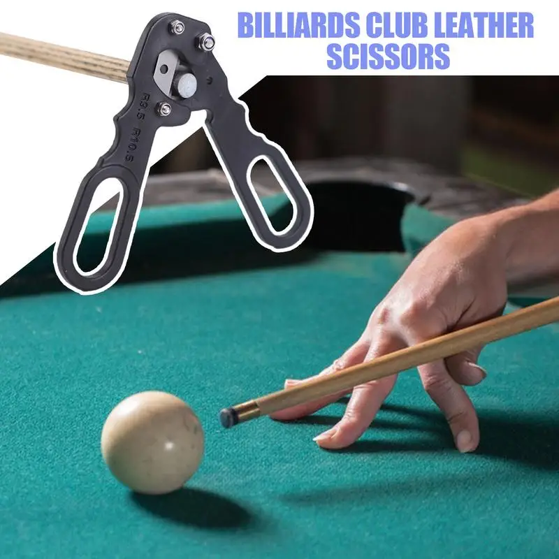 Pool Cue Tip Schaar Metalen Schaar Precisie Lederen Hoofd Trimmer Cue Tips Snijgereedschap Schaar Voor Snijden Repareren Tips