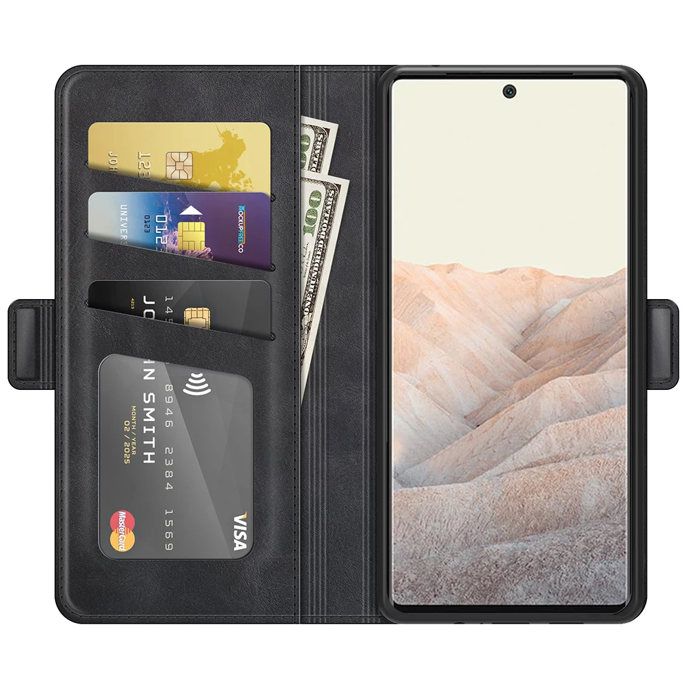 Custodia per telefono con magnete vintage con portafoglio in pelle per Google Pixel 6 Pro Coque