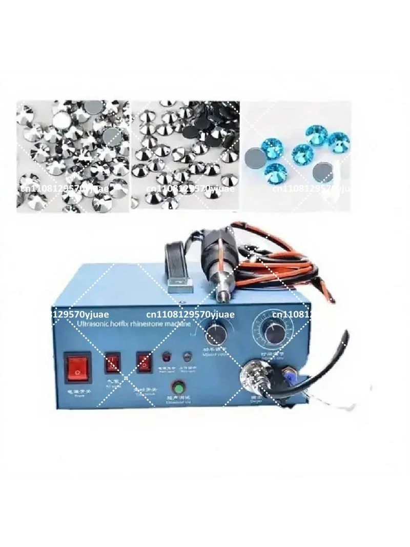 220V Rhinestone Hotfix Transfer Machine Ultrasonic Apparel Diamond Setting Tool for Hot Fix Application