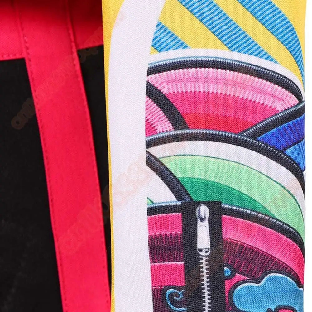 Rumi 아동 의류 KPop 코스프레 의상의 악마 헌터 키즈 소녀 노란색 코트 의상 변장 할로윈 카니발 파티