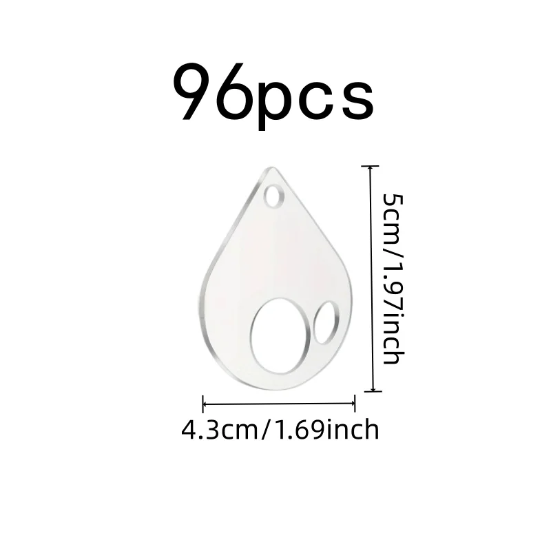 Floss Winding Cards 96 pcs, Easy Thread Winding, Compact Space Saving, for Floss Classification, Multipurpose