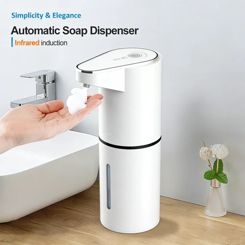 Nuevo Dispensador de jabón con detección automática para baño, Espumador eléctrico sin contacto de varios niveles, carga Vertical montada en la pared