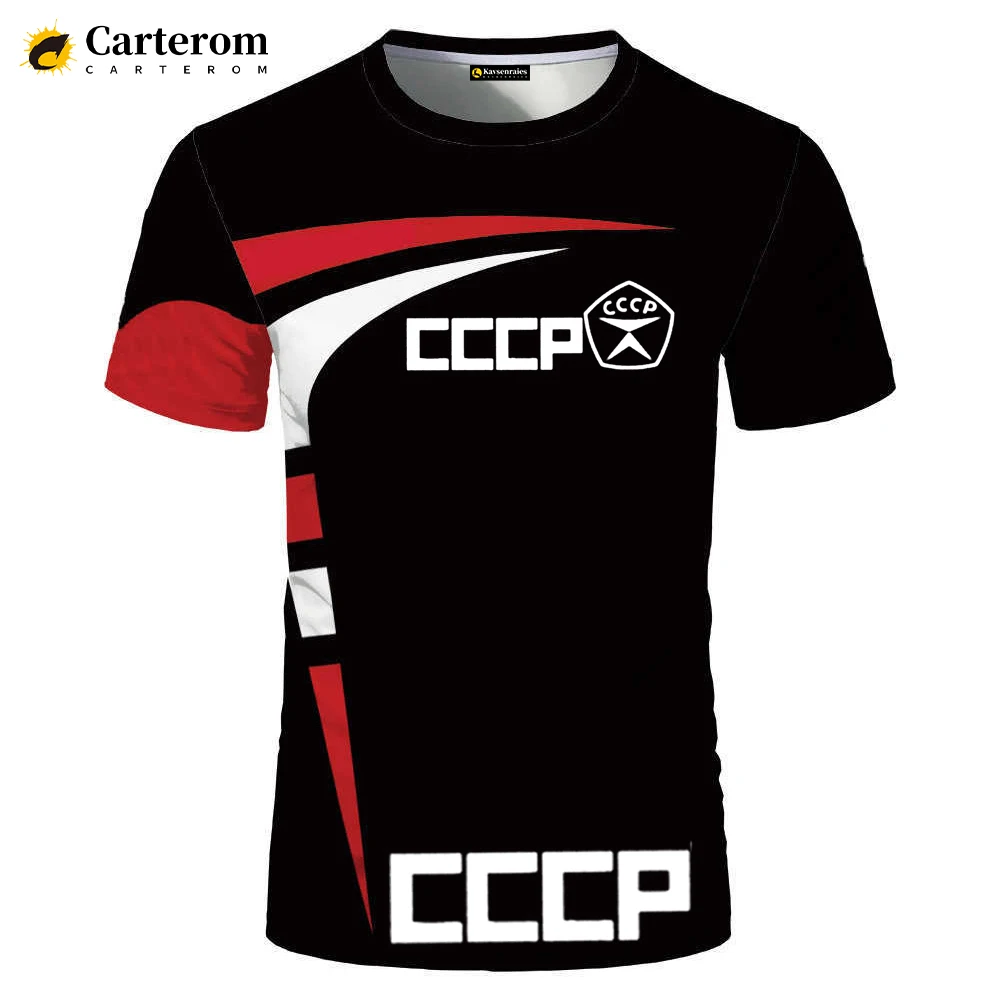 2022 New Summer Fashion Russia CCCP Printed 3D T-shirt Men Women Funny T Shirt Casual Harajuku Style Trendy Streetwear Clothes