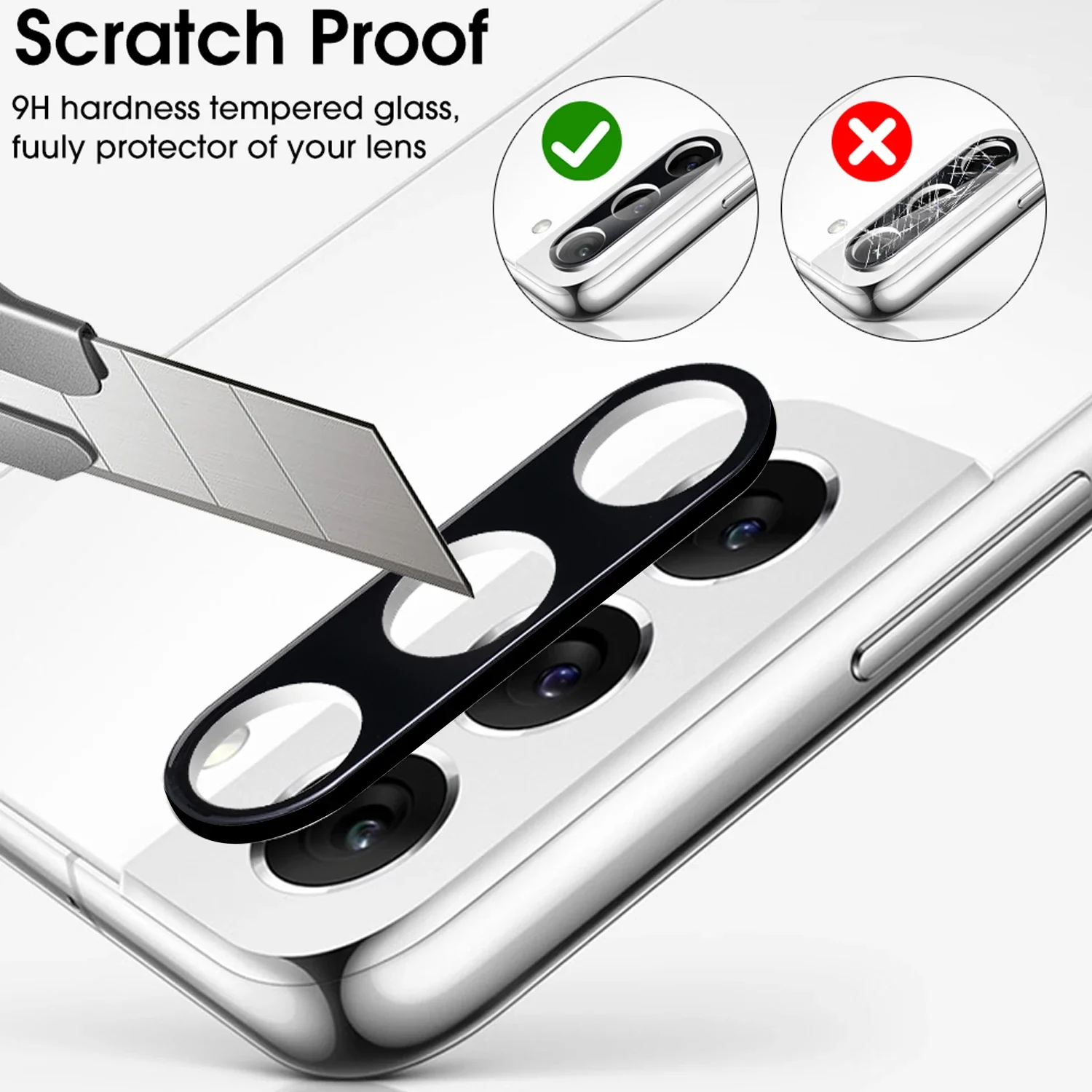 Camera Lens Protector for Samsung Galaxy S25 Plus Ultra 9H Tempered Glass HD Lens Protector Anti-Scratch Len Cover for S25Ultra