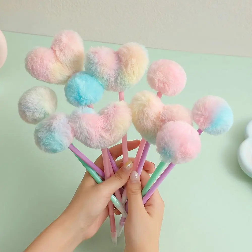 

Neutral Gel Pen Children's Plush Pen Handwriting Quick-Drying Plush Ballpoint Pen Writing Smoothly Signature Pen Student Gel Pen