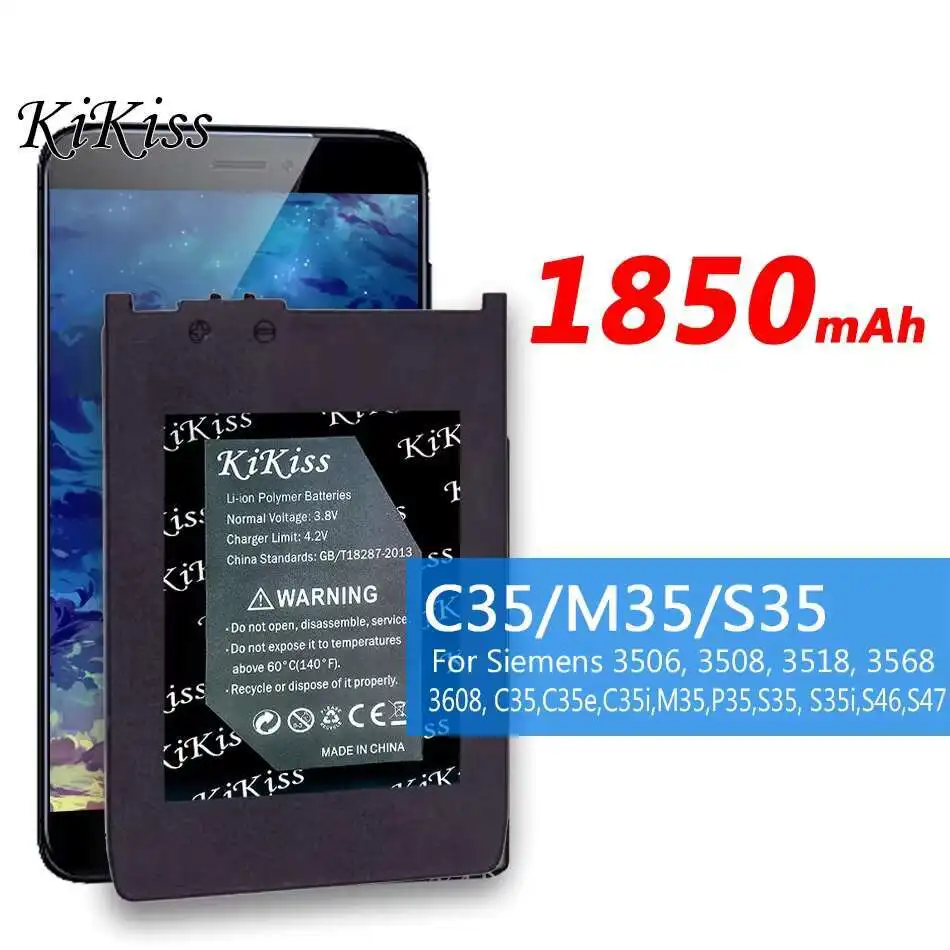 

Mobile Phone Battery C35 M35 S35 1850Mah For Siemens 3506 3508 3518 3568 3608 C35e C35i P35 S35i S46 S47
