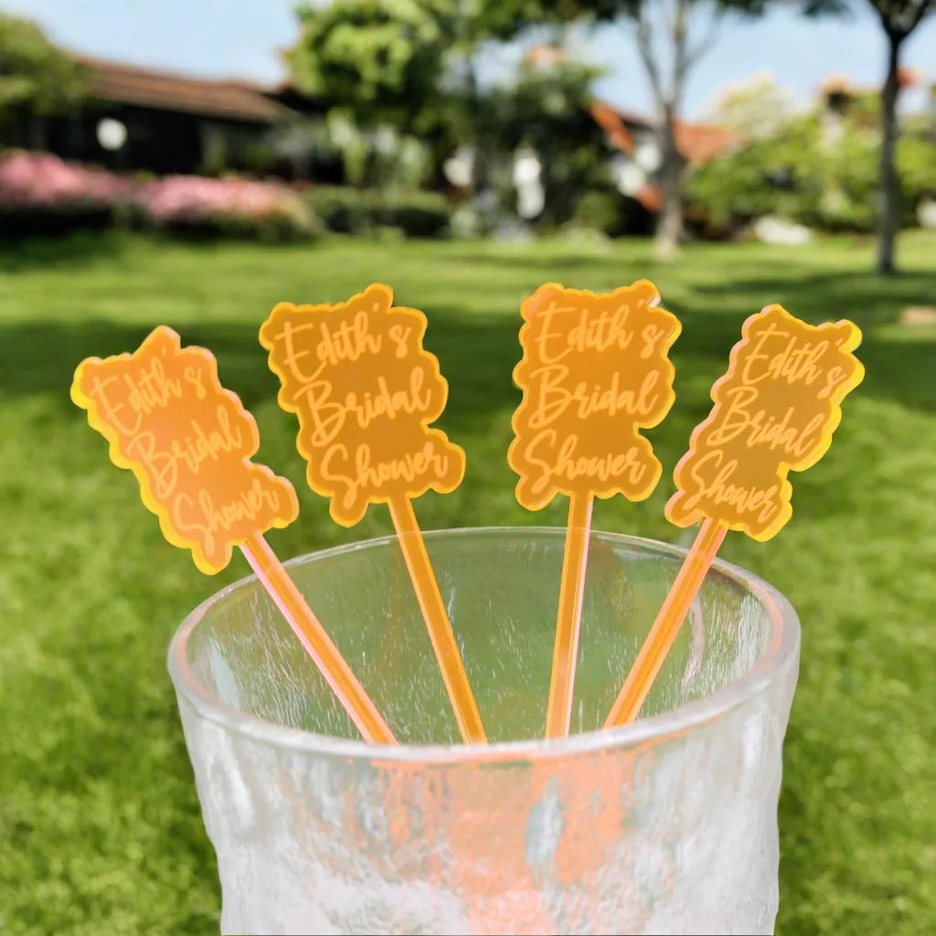 

10/20/30/70/120pcsPersonalized Acrylic Name Drink Stirrers tags Cocktail Bar Baby Shower Wedding Gift Decor Party Decor