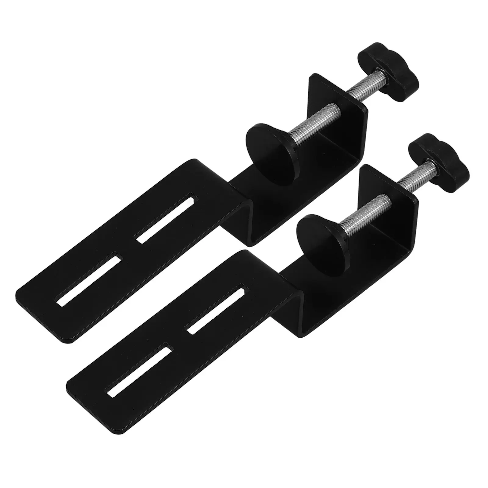 2Pcs Metal Painted C Clamp Base Heavy Duty Desk Clamps Table Mount Brackets for Workspace Organization C Clamp