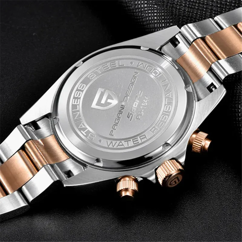 NEW PAGANI DESIGN Top Brand Mens Watches Quartz Waterproof 100M Watch Men Automatic Wristwatch Rose Gold Sport Relogio Masculino
