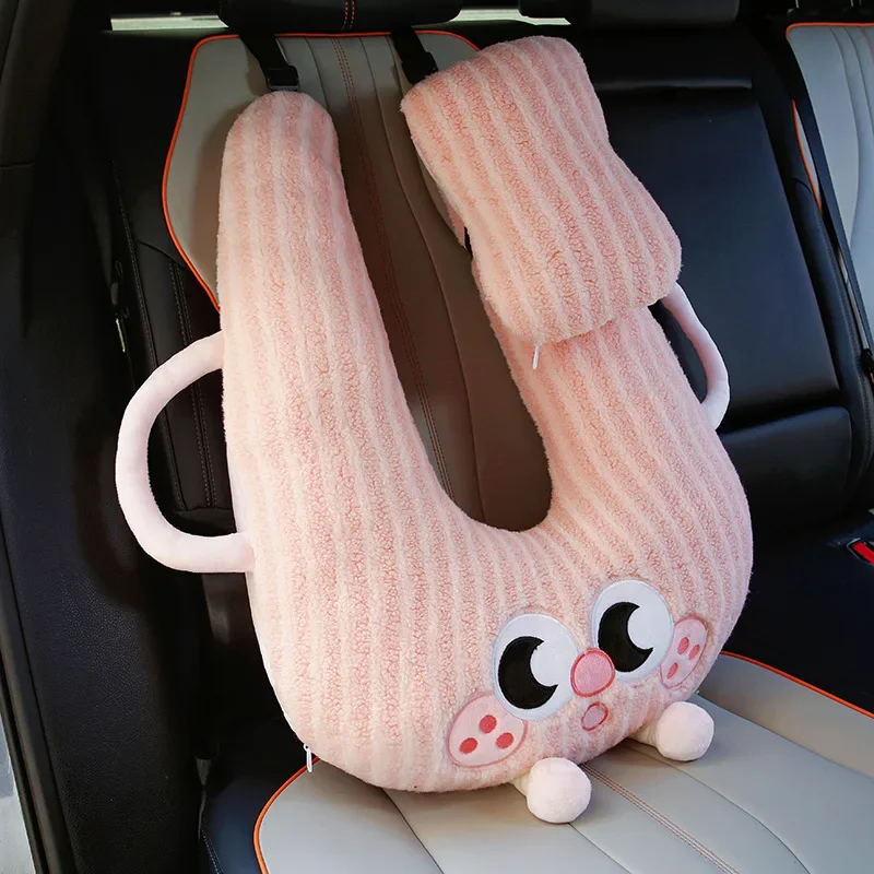 جهاز نوم السيارة للأطفال، وسادة سيارة لمسافات طويلة، حزام مقعد الحافلة، المقعد الخلفي، وسادة حماية للرقبة، أداة السيارة