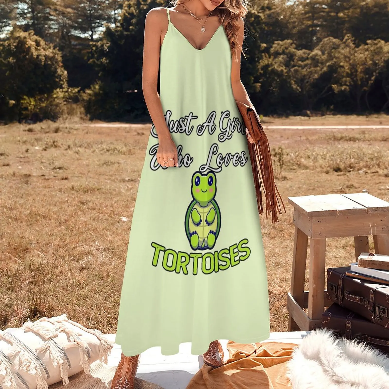 Just A Girl Who Loves Tortoises / Tortoises Girls / Funny Gift Ideas For Tortoises Lover Sleeveless Dress Women's dress