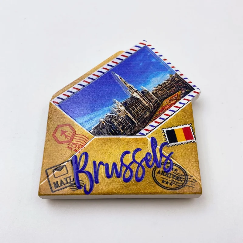 

Belgium Brussels Travel Souvenirs Scenery Refrigerator Magnets Personalized Creative Decorations Unique Gifts