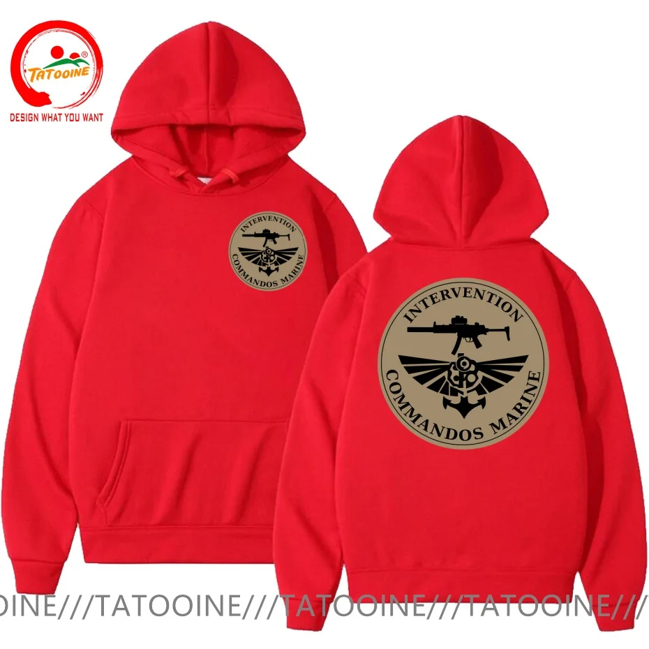 Camiseta masculina da Marinha Francesa, modelo Commando Marine, roupa casual moderna e elegante, camiseta estilosa para o dia a dia, camiseta masculin