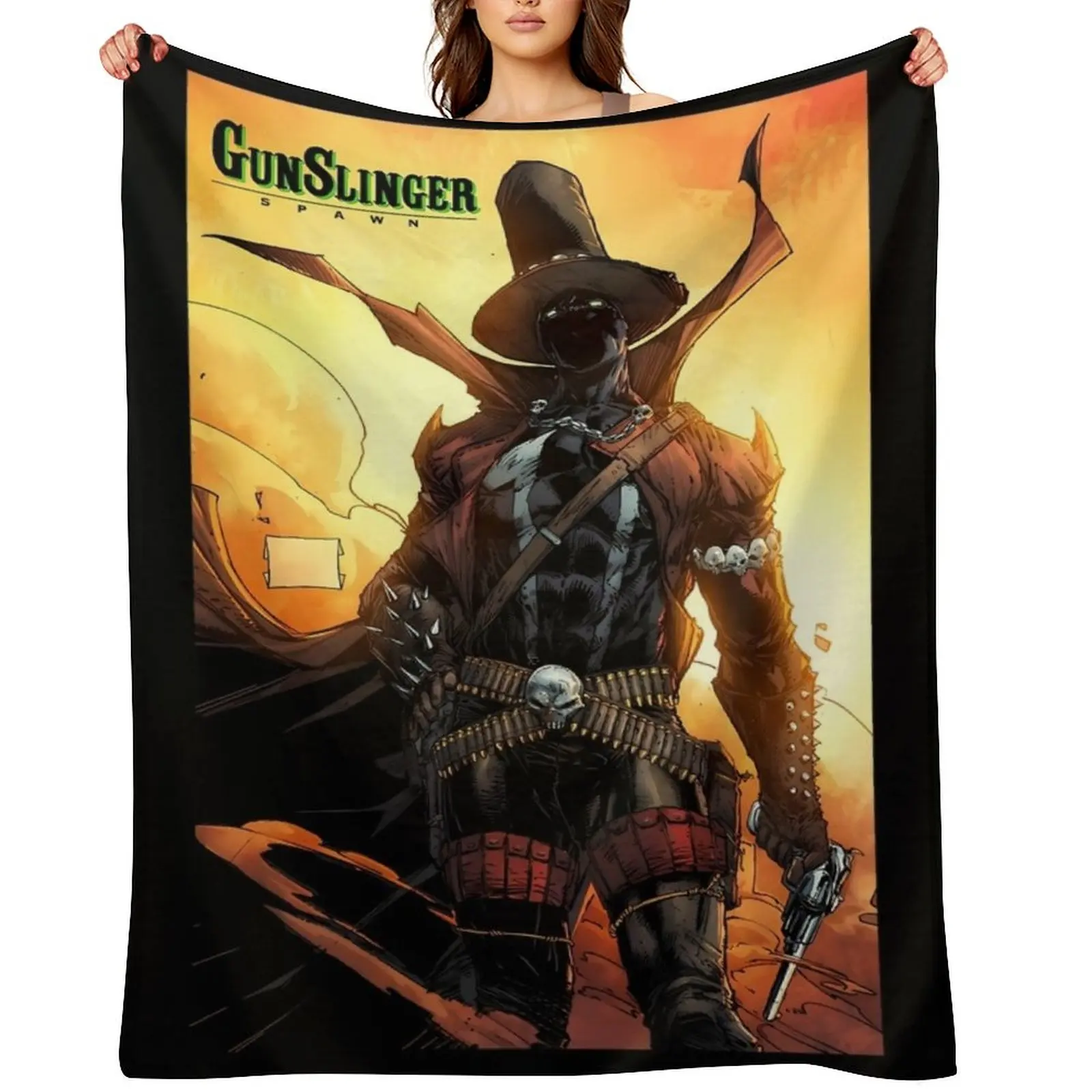 

Spawn GunSlinger 1 Throw Blanket Sleeping Bag Flannel Blankets For Sofas Thin Blankets